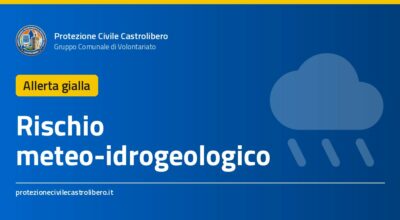 Allerta gialla per rischio idrogeologico – 12 e 13 ottobre